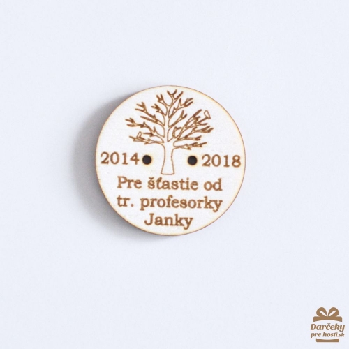 Gombík pre šťastie 3,6 x 3,6 cm