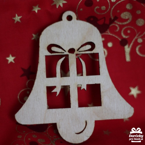 Drevený výsek Vianočný zvonček