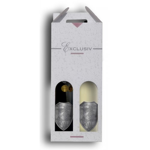 2v 1 Svadobný darčekový vínny set víno