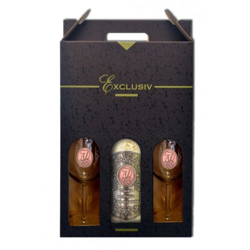 Darčekový vínny  set 3 v 1 - 70 rokov