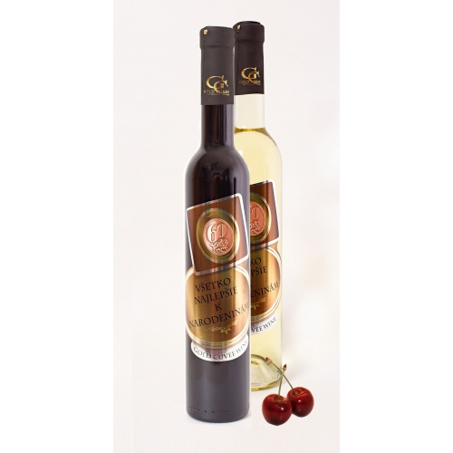 0,5 L Darčekové víno - Kovová Etiketa Višňové víno