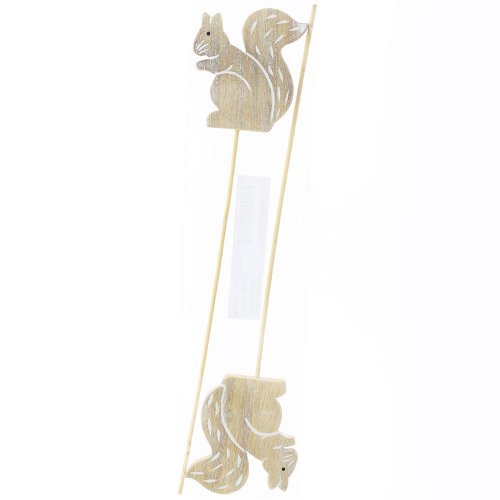 Zápich veverička 2ks 7,5x32x0,9cm