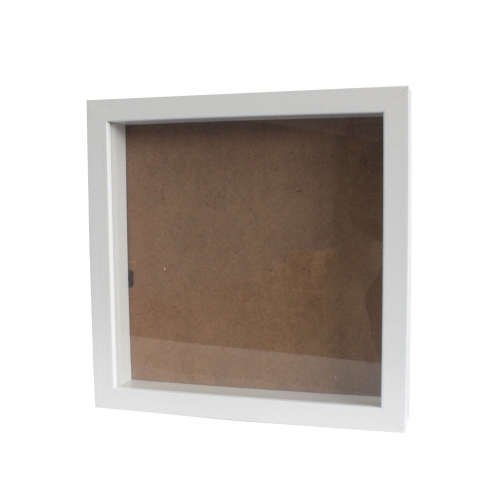 Hlboký Rám - Štvorec 25 x 25cm Biely