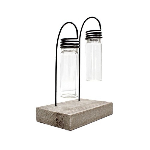 Hydroponický Dekoračný Kvetináč - Dve Skúmavky