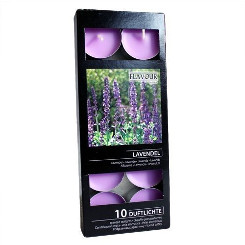 15x Vonné Čajové Sviečky - Levanduľa 10ks v balení