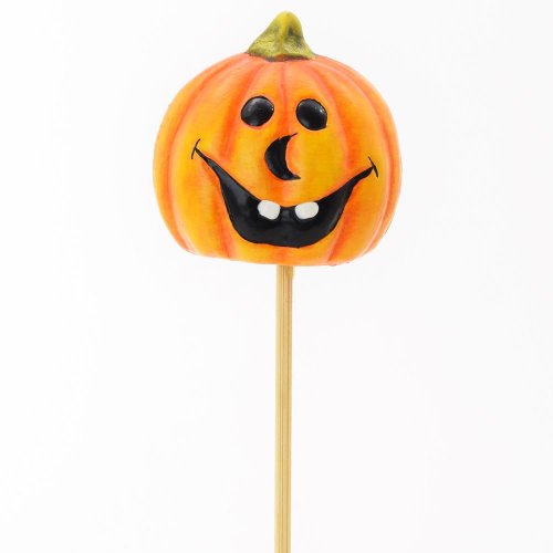 Zápich keramika tekvica úsmev 5,5x2,5x5cm