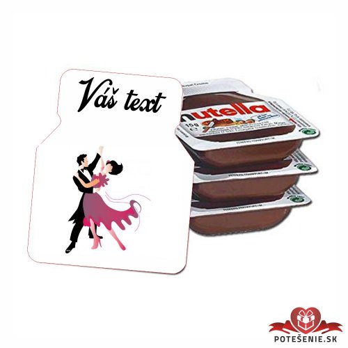 Plesová mini Nutella, tanečný pár