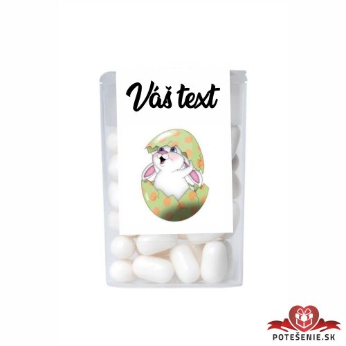 Veľkonočné dražé cukríky, zajačik vo vajíčku