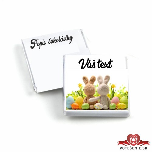 Veľkonočná mini čokoládka, zajačiky v tráve