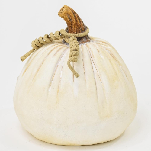 Tekvica biela keramika 19x19x21,5cm