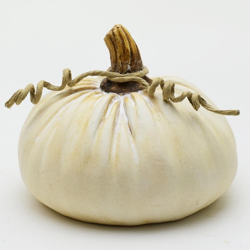 Tekvica biela 16x16x16,5cm keramika