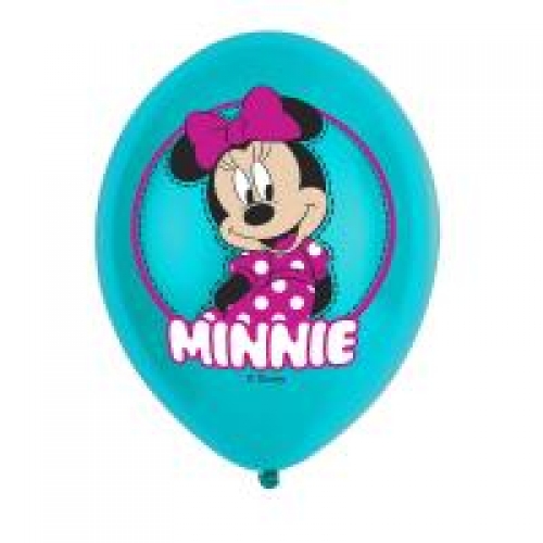 Balóny Minnie Mouse tyrkys 6ks