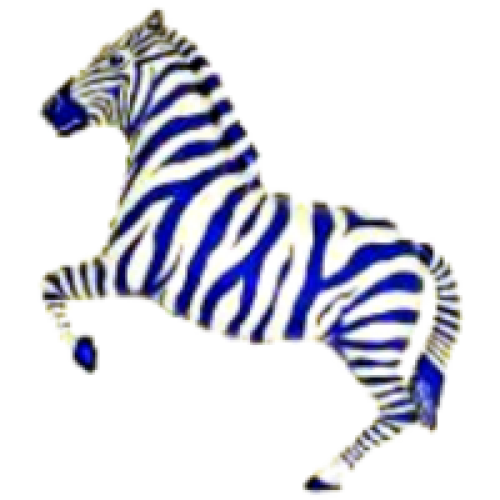 Balónik Zebra modrý - 35cm