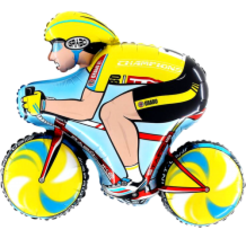 Balón Bicykel žltý