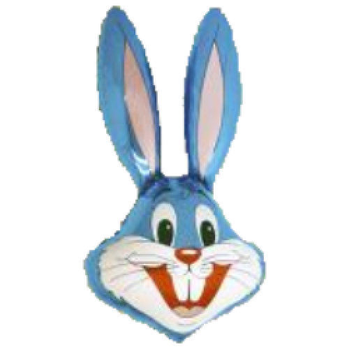 Balónik Zajac modrý - 35cm