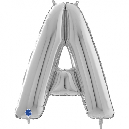 Balón písmeno A strieborné 66 cm