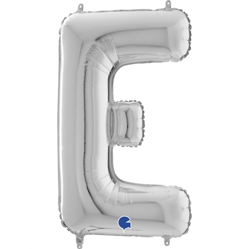 Balón písmeno E strieborné 66 cm