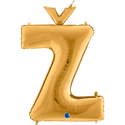 Balón písmeno Ž zlaté 66 cm