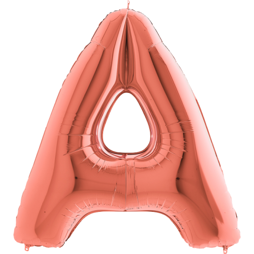 Balón písmeno A rose gold 100 cm