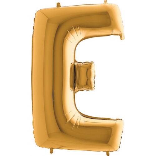 Balón písmeno E zlaté 100 cm