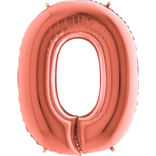 Balón písmeno O rose gold 100 cm