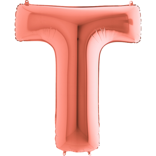 Balón písmeno T rose gold 100 cm