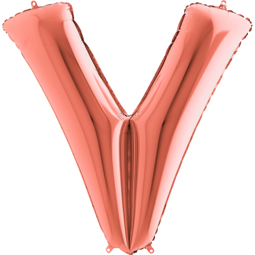 Balón písmeno V rose gold 100 cm