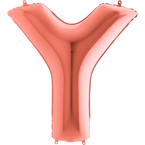 Balón písmeno Y rose gold 100 cm