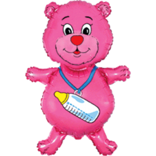 Balón Macko s fľašou