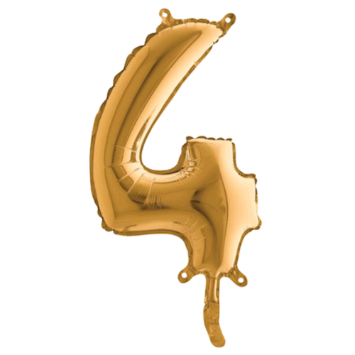 Balón číslo 4 zlaté 35 cm