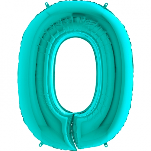 Balón číslo 0 tyrkys 66 cm