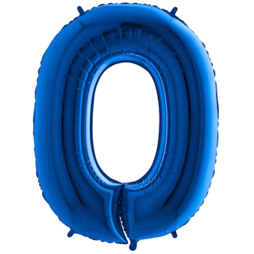 Balón číslo 0  modré 100 cm