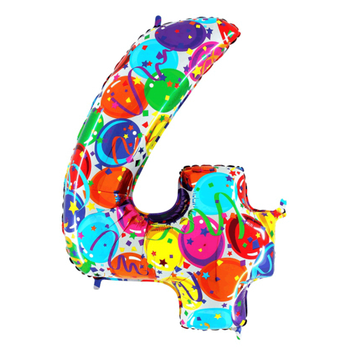 Balón číslo 4 párty 100 cm