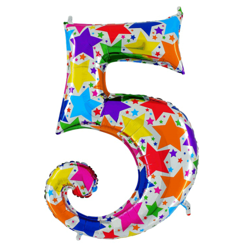 Balón číslo 5 hviezdy 100 cm