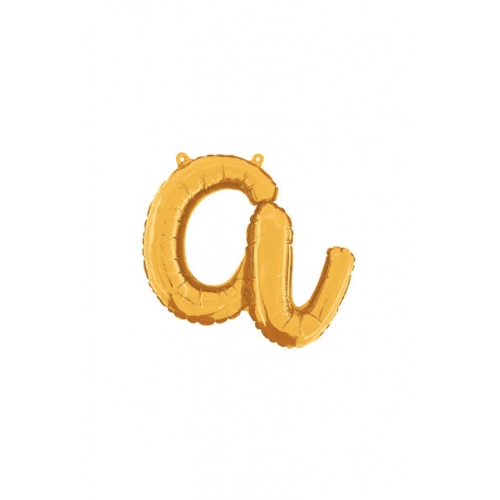 Balón písmeno malé zlaté A script