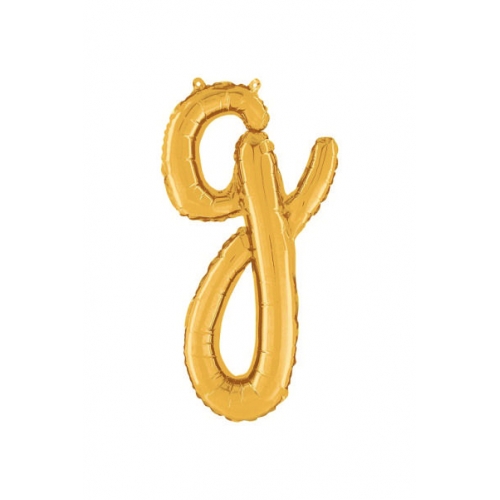 Balón písmeno malé zlaté G script