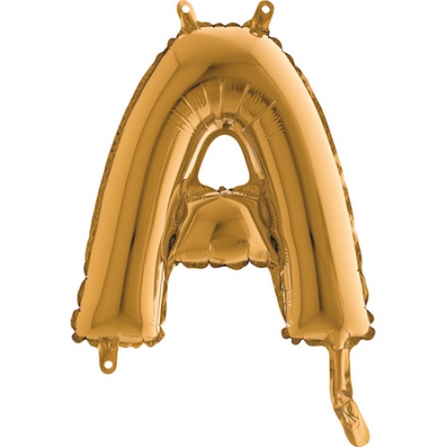Balón písmeno A zlaté 35 cm