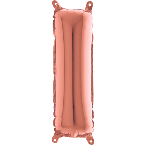 Balón písmeno I rose gold 35 cm