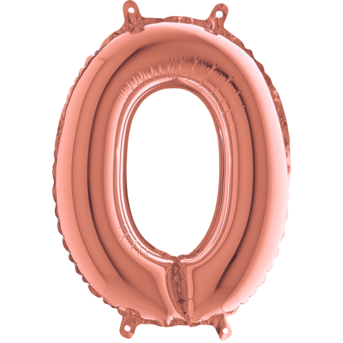 Balón písmeno O rose gold 35 cm