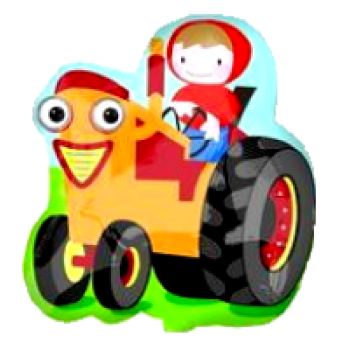 Balónik Betka na traktore