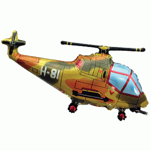 Balón Vrtuľník vojenský