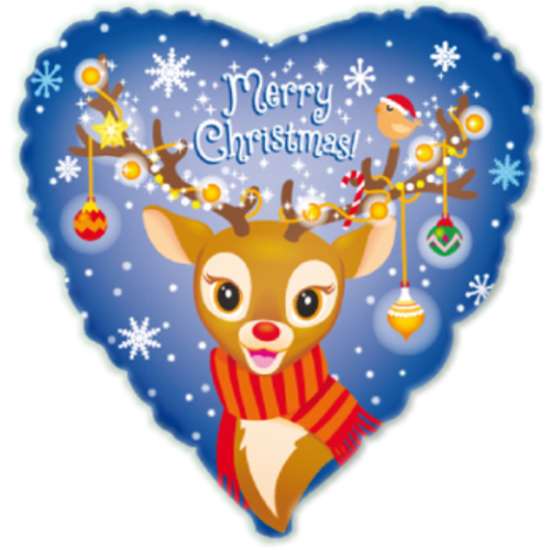 Balón Srdce Sob Xmas