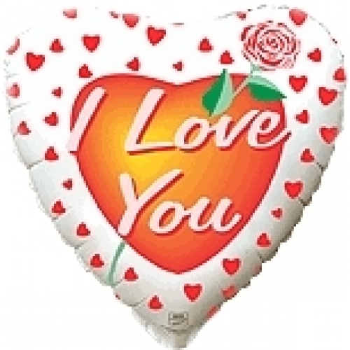 Balón I love you s ružou