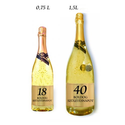 Boldog születésnapot (életkorral 0-99 év között) Gold