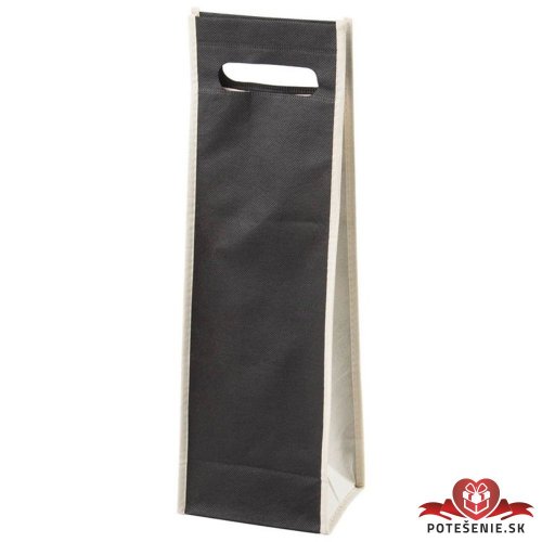 Darčeková taška na víno - čierna