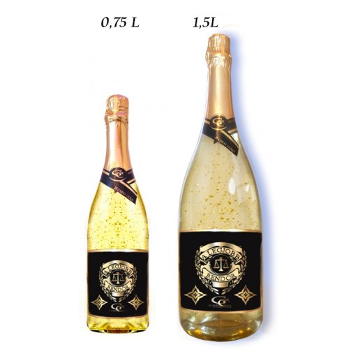 Ajándék palack A legjobb rendőr - Arannyal dúsított habzóbor