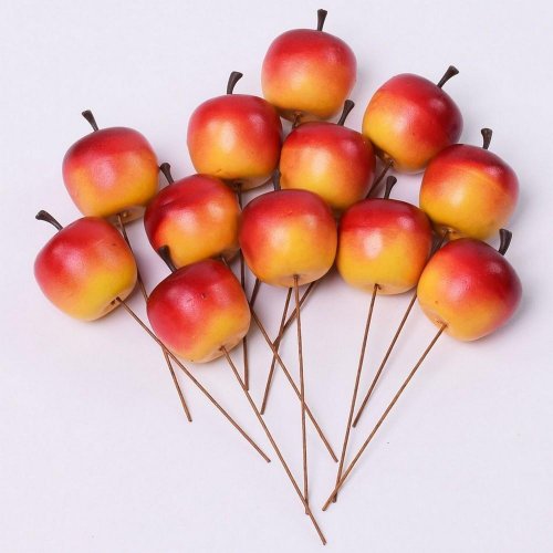 Zápich jablko červené 3cm s/12