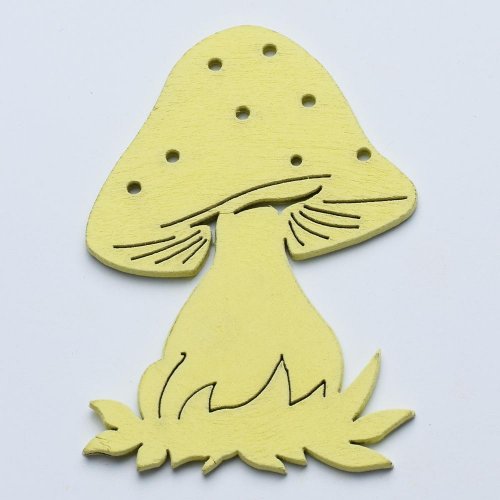 Výrez huby s/10 7cm žlté