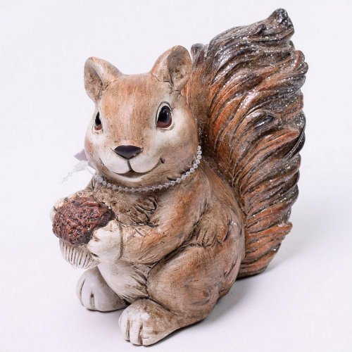 Polyres. veverica žaluď 13.5x7.5x12cm