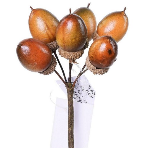 Zväzok žalude s/6 l:11cm - Jesenné dekorácie